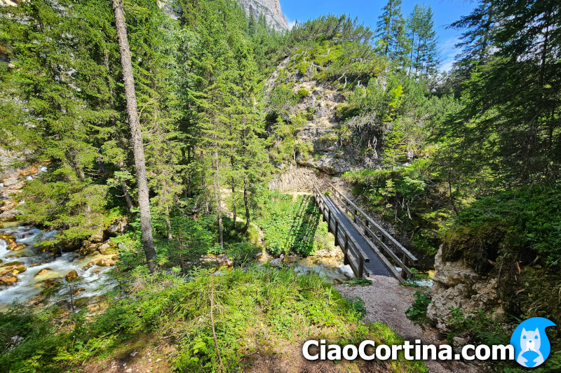 Il ponte sul Rü de Fanes