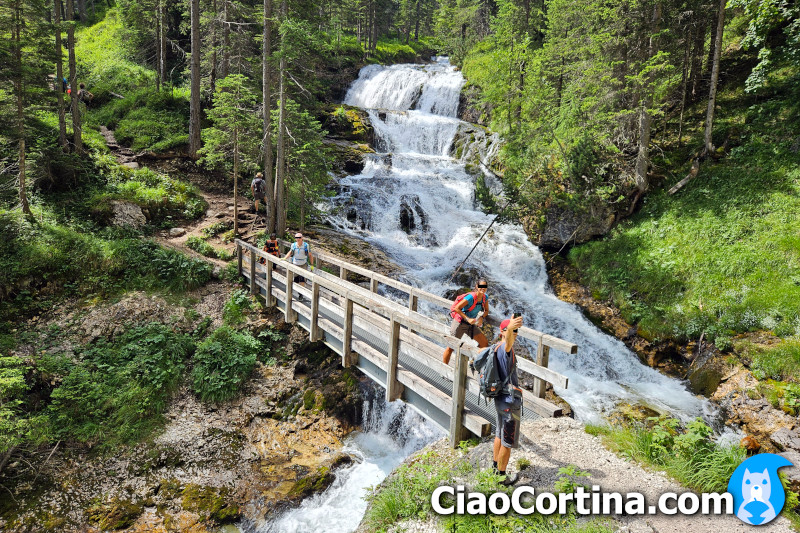 The first waterfall of Fanes