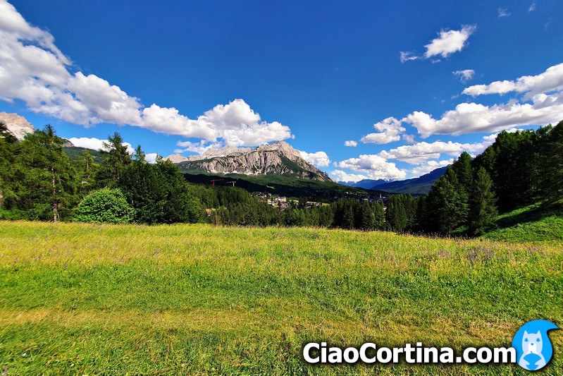 Panorama of Cortina d'Ampezzo from Cadin