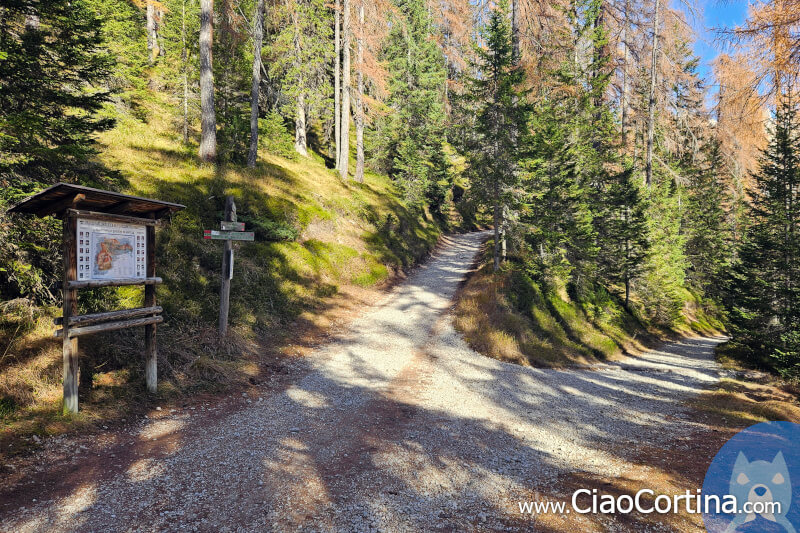 Natural Park of the Ampezzo Dolomites Sign