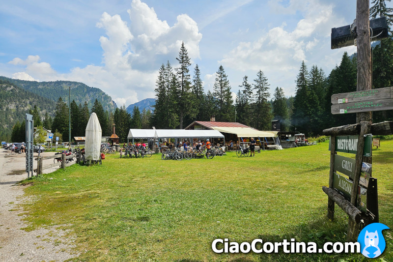 Chalet Cimabanche, on the pass of the same name