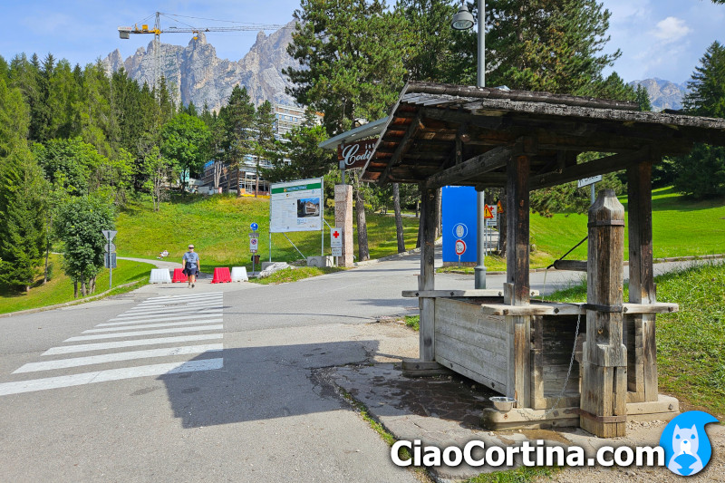 La fontana nei pressi del Codivilla