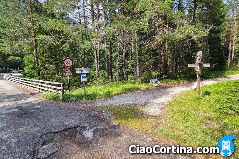 Il ponte nei pressi del Camping Olimpia