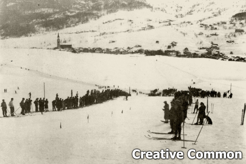 La prima edizione del Palio invernale, nel 1936