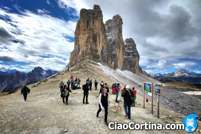 Over tourism at the Tre Cime