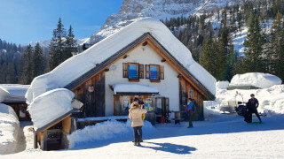 Winter hike from Campo di Sotto to Malga Fedèra